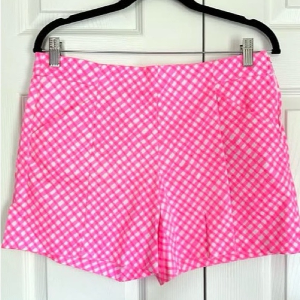 Lilly Pulitzer Pink and White Shorts Gingham